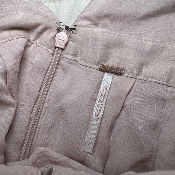 Free People Gabby’s Party All Night Fit & Flare Satin Dress Pink size 4 - Picture 5 of 6